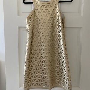 Lily Pulitzer Dress Gold Medium